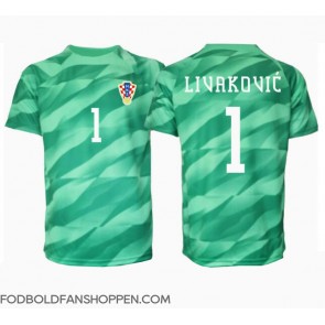 Kroatien Dominik Livakovic #1 Målmand Udebanetrøje EM 2024 Kortærmet